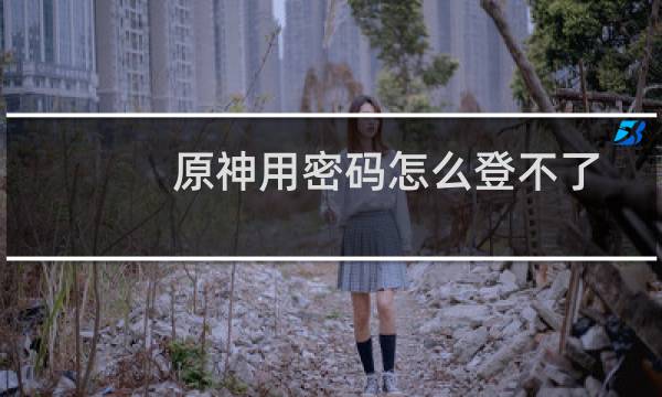 原神用密码怎么登不了
