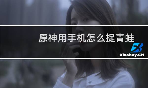 原神用手机怎么捉青蛙