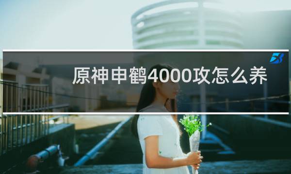 原神申鹤4000攻怎么养
