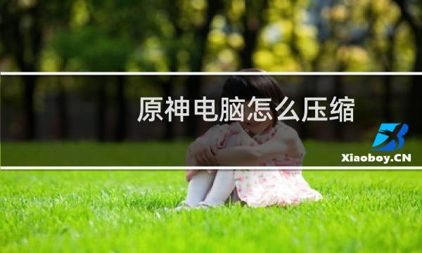 原神电脑怎么压缩