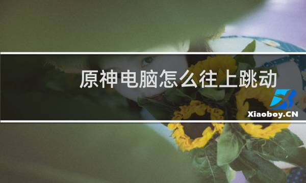 原神电脑怎么往上跳动