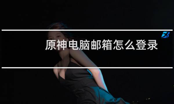 原神电脑邮箱怎么登录