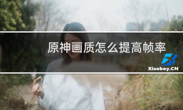 原神画质怎么提高帧率