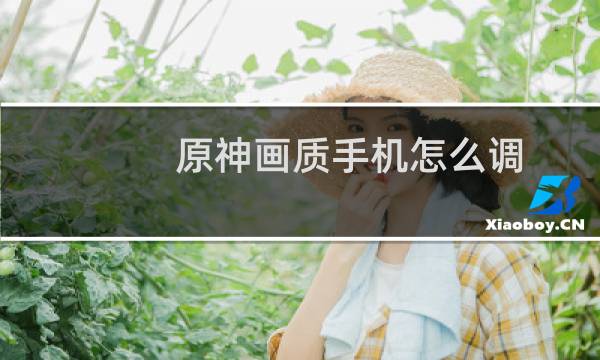 原神画质手机怎么调