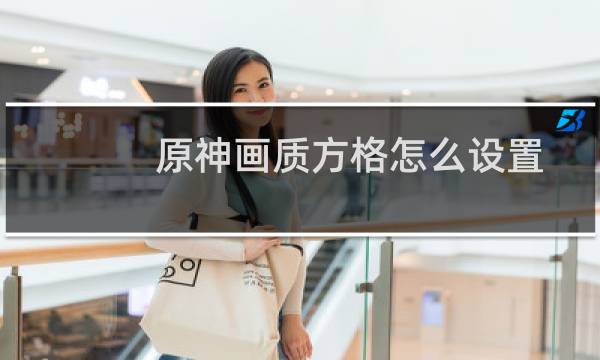 原神画质方格怎么设置