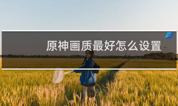 原神画质最好怎么设置