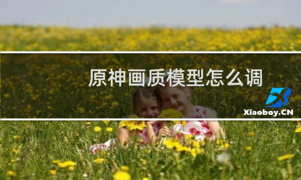 原神画质模型怎么调