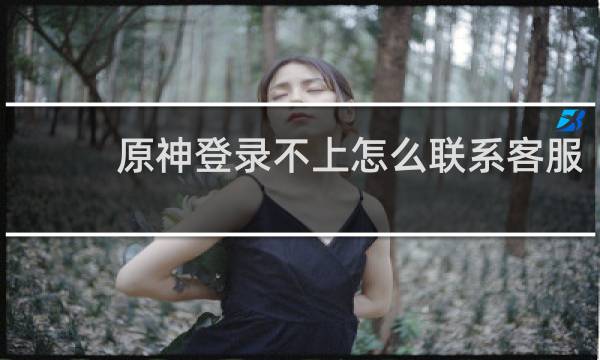 原神登录不上怎么联系客服