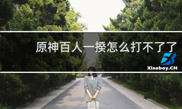 原神百人一揆怎么打不了了