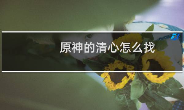 原神的清心怎么找