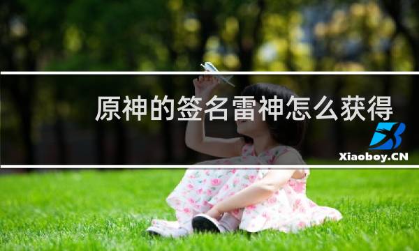 原神的签名雷神怎么获得