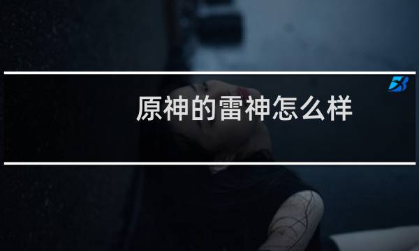 原神的雷神怎么样
