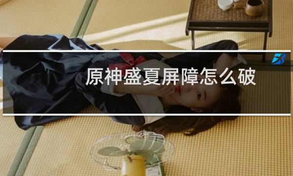 原神盛夏屏障怎么破
