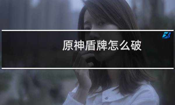 原神盾牌怎么破