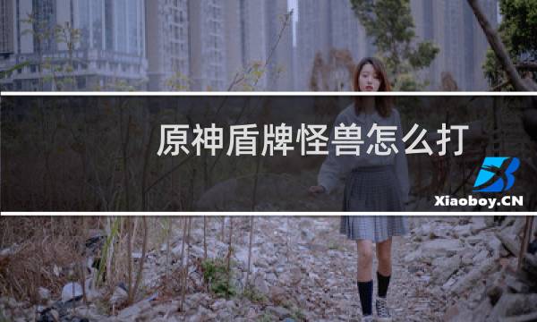 原神盾牌怪兽怎么打