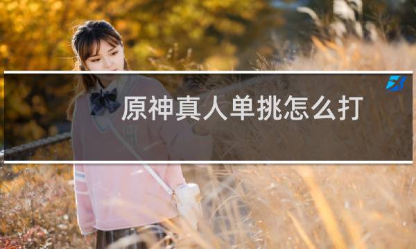 原神真人单挑怎么打