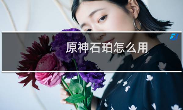原神石珀怎么用
