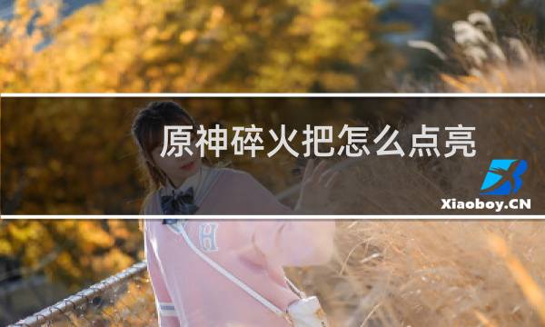 原神碎火把怎么点亮