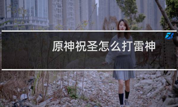 原神祝圣怎么打雷神