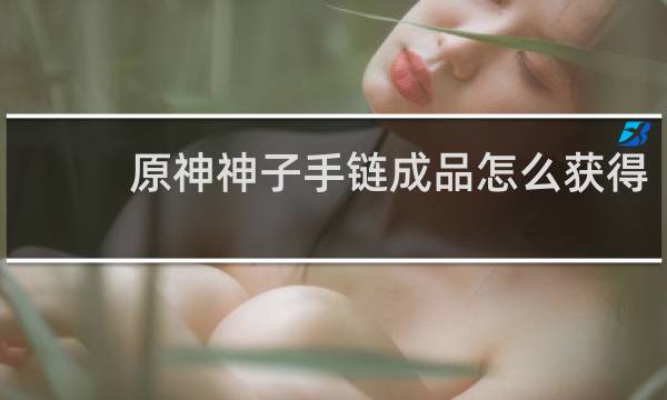 原神神子手链成品怎么获得