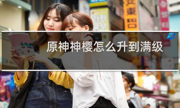 原神神樱怎么升到满级