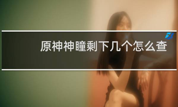 原神神瞳剩下几个怎么查