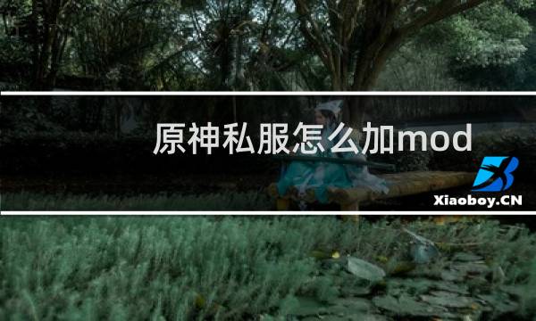 原神私服怎么加mod