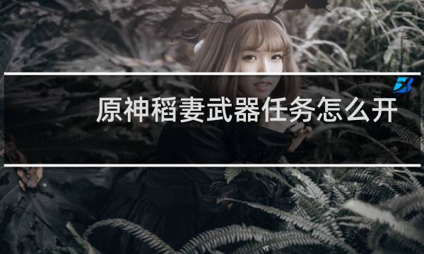 原神稻妻武器任务怎么开