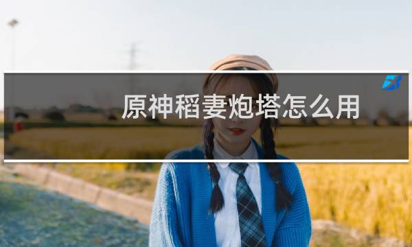 原神稻妻炮塔怎么用