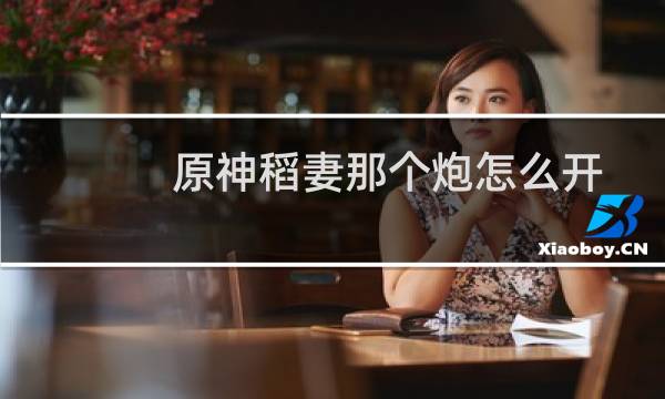 原神稻妻那个炮怎么开