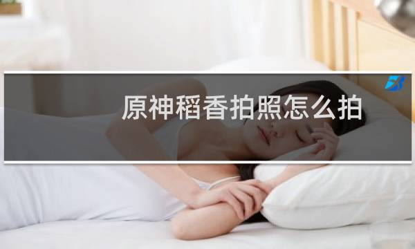 原神稻香拍照怎么拍