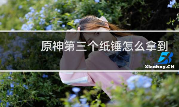 原神第三个纸锤怎么拿到