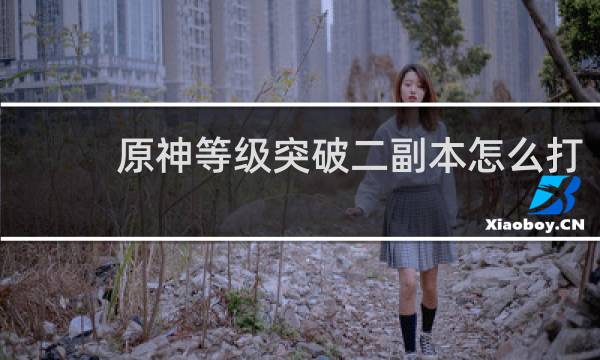 原神等级突破二副本怎么打