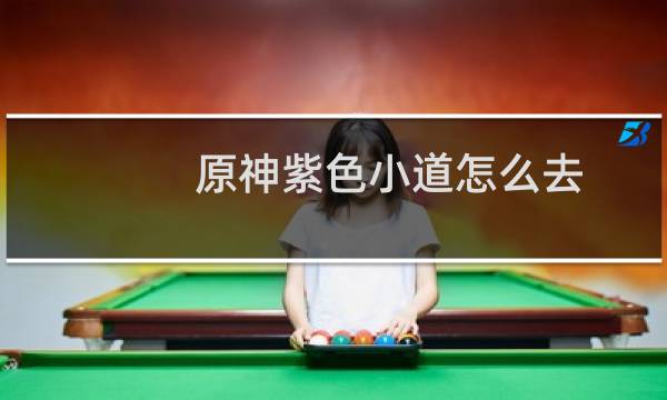 原神紫色小道怎么去