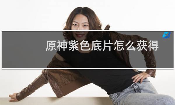 原神紫色底片怎么获得