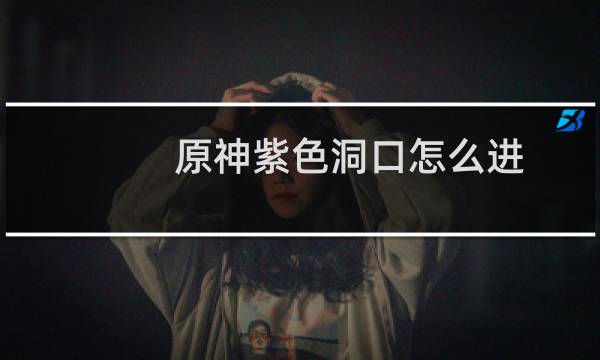 原神紫色洞口怎么进