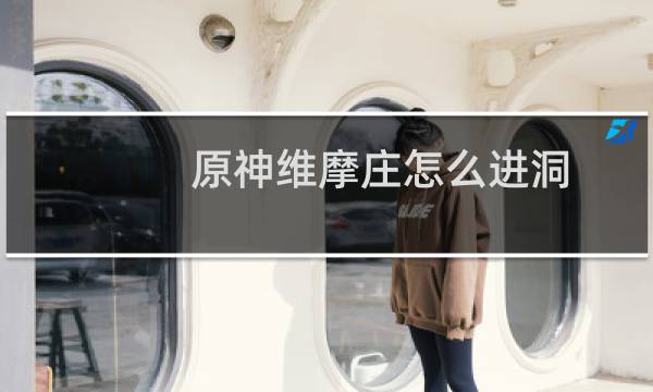 原神维摩庄怎么进洞