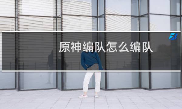 原神编队怎么编队
