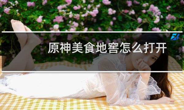 原神美食地窖怎么打开
