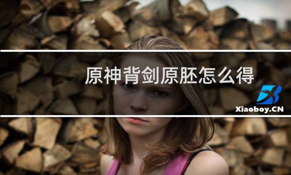 原神背剑原胚怎么得