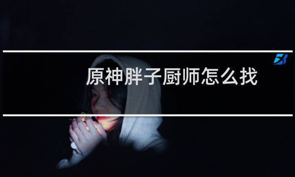 原神胖子厨师怎么找