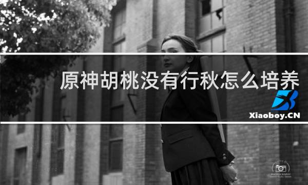 原神胡桃没有行秋怎么培养