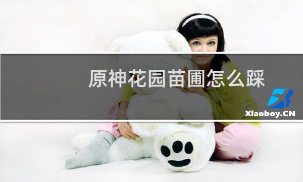 原神花园苗圃怎么踩