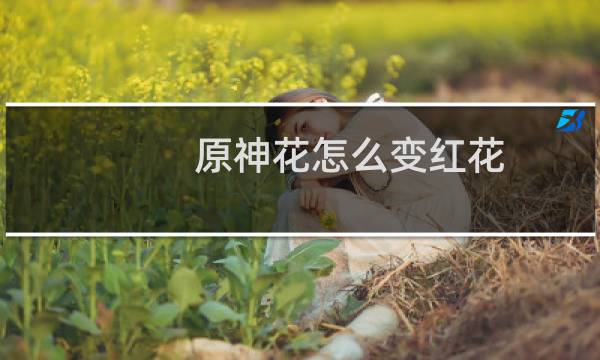 原神花怎么变红花