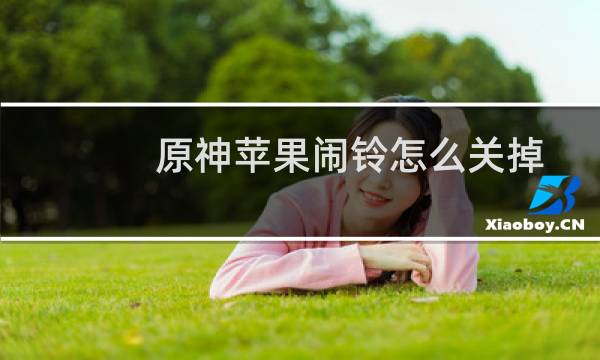 原神苹果闹铃怎么关掉