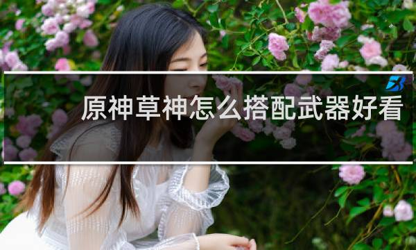 原神草神怎么搭配武器好看