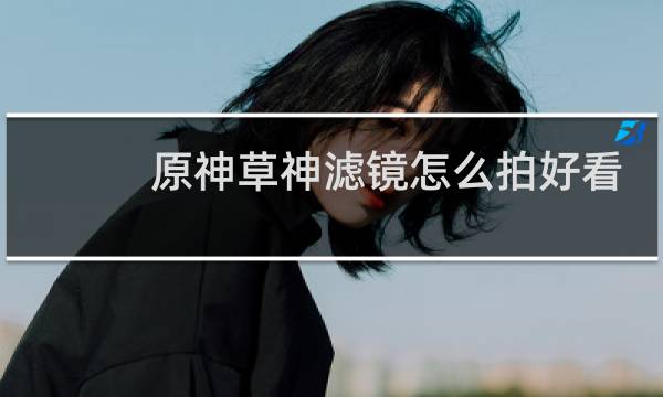 原神草神滤镜怎么拍好看