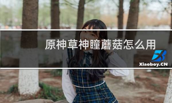 原神草神瞳蘑菇怎么用