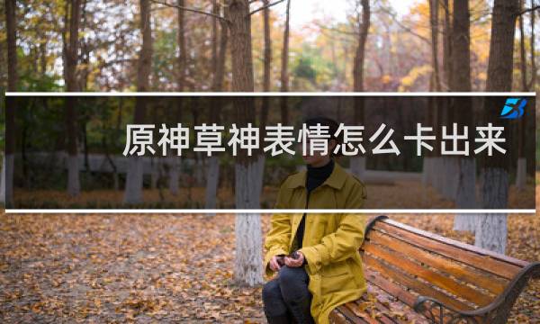 原神草神表情怎么卡出来