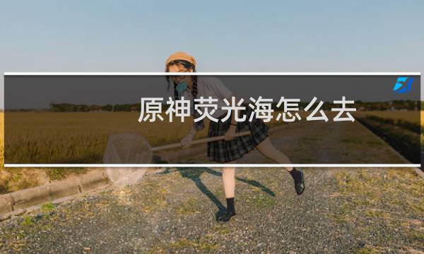 原神荧光海怎么去